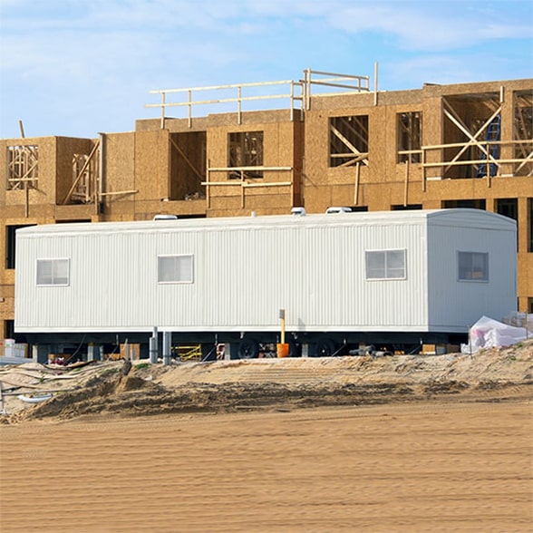 our construction & jobsite shower trailers typically have large water and waste tanks to accommodate the needs of a construction crew